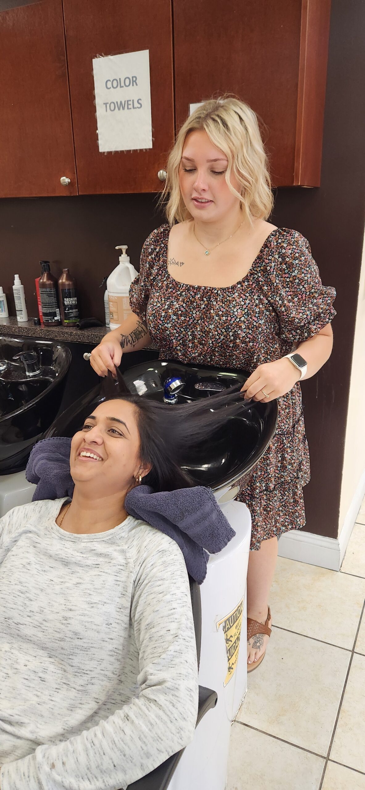 Cosmetology class in session