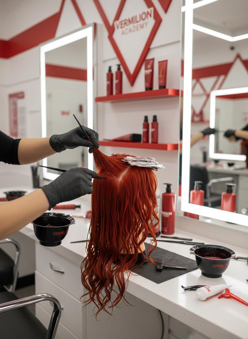 Master Cosmetology - Hair coloring training